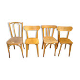 Lot de chaises bistrot anciennes dépareillées
