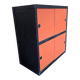 Vintage orange sliding door wardrobe kewlox