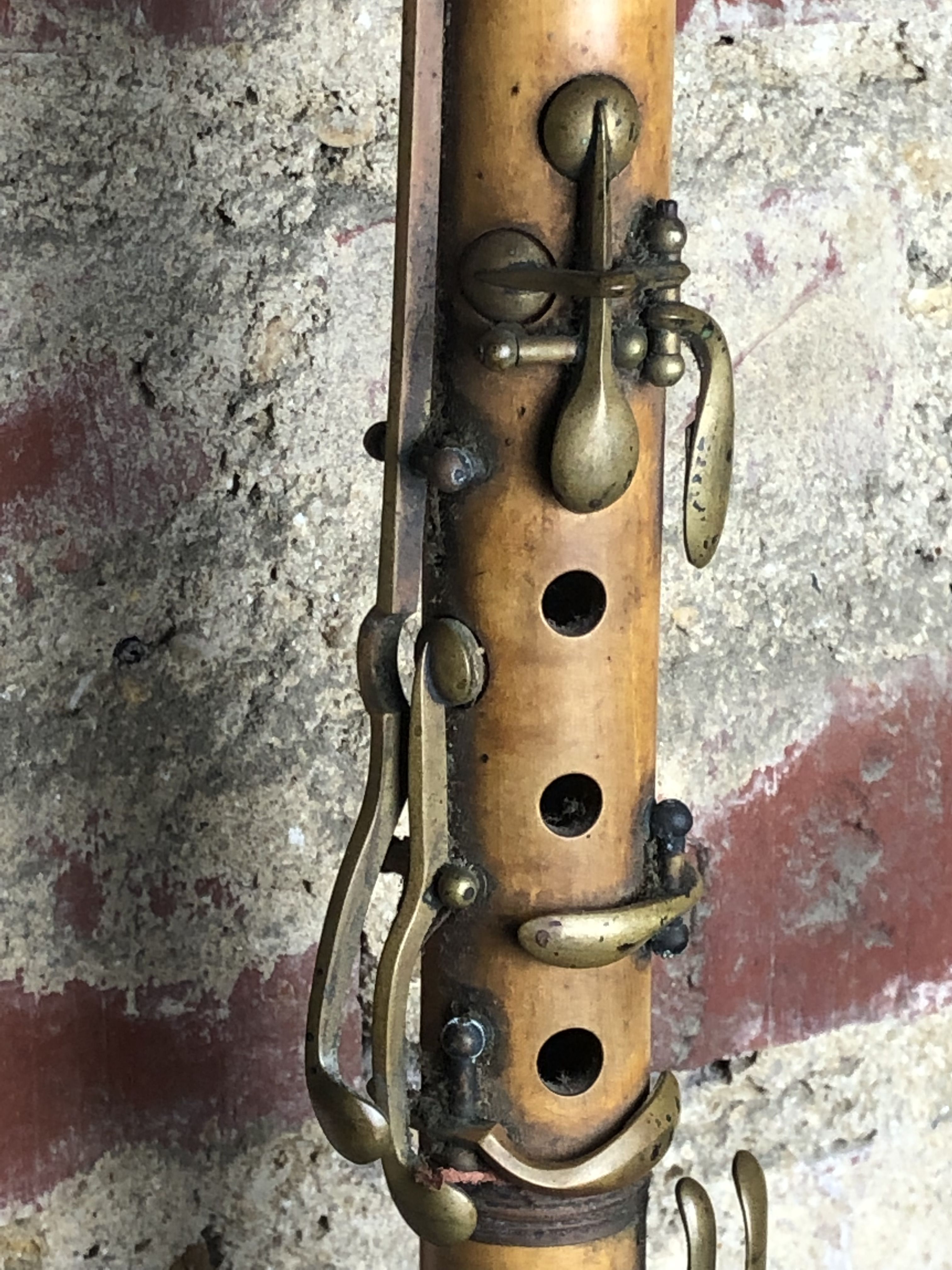 Ancient clarinet in boxwood Dupeyrat.  Allemans French manufacture 1910