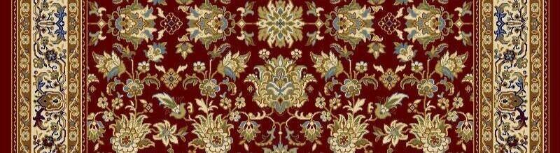 Oriental home carpet with patterns