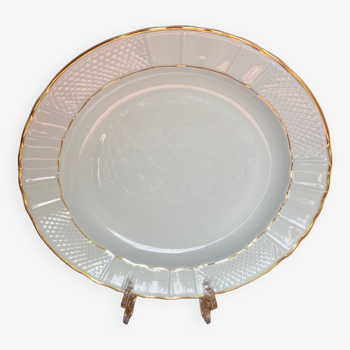 Plat rond en Porcelaine de Limoges - Bernardaud B&C service Malmaison (1924)