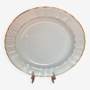 Round dish in Limoges Porcelain - Bernardaud B&C Malmaison service (1924)