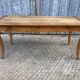 Antique Louis XV style farmhouse table in solid cherry wood.