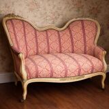 Antique Louis XV style bench – Napoleonic III period – 110 cm