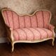 Antique Louis XV style bench – Napoleonic III period – 110 cm