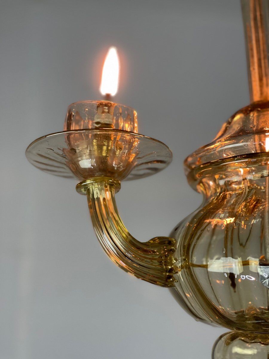 Venetian lantern made of murano glass