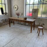 Farmhouse table pine multi-drawers