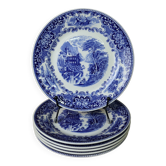 6 Royal Sphinx Cambridge Holland Dessert Plates