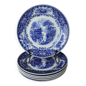 6 assiettes à dessert Royal Sphinx Cambridge Holland
