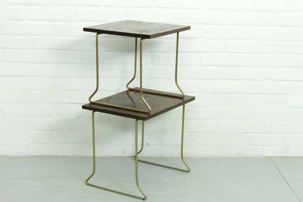 Tables gigognes en bois de teck vintage par Brabantia
