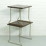 Vintage teak wooden nesting tables by Brabantia