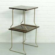 Tables gigognes en bois de teck vintage par Brabantia