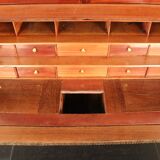 Scriban Bookcase In Solid Mahogany, 18th Century, Louis XVI, Port Furniture
