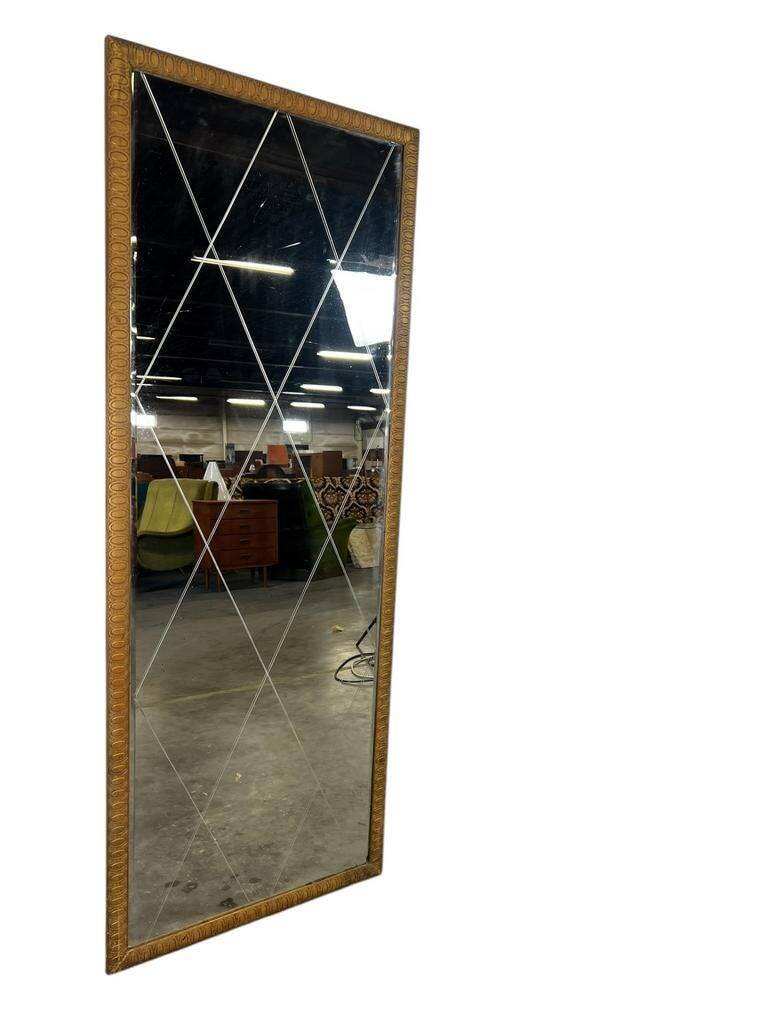 Tall/long vintage mirror with a 'tile' effect