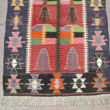 Handmade small kilim rug