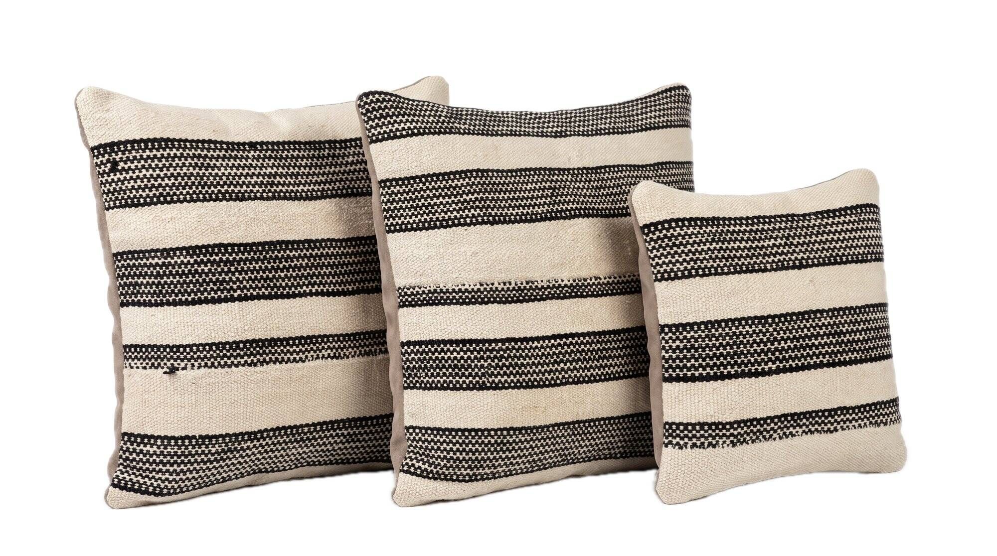 Set of 3 vintage kilim cushion covers 36x36 cm