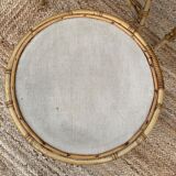 Rattan living room, set of 2 armchairs and a coffee table