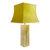 Travertine large table lamp - Original lampshade