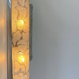 Paire d'appliques vintage en verre murano et métal chromé, Italie, 1960