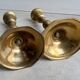 Ensemble de 2 porte-bougies en laiton vintage