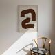 Abstract brown line giclee print, 50x70cm