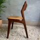 Scandinavian chair Erik Buch in teak and leather