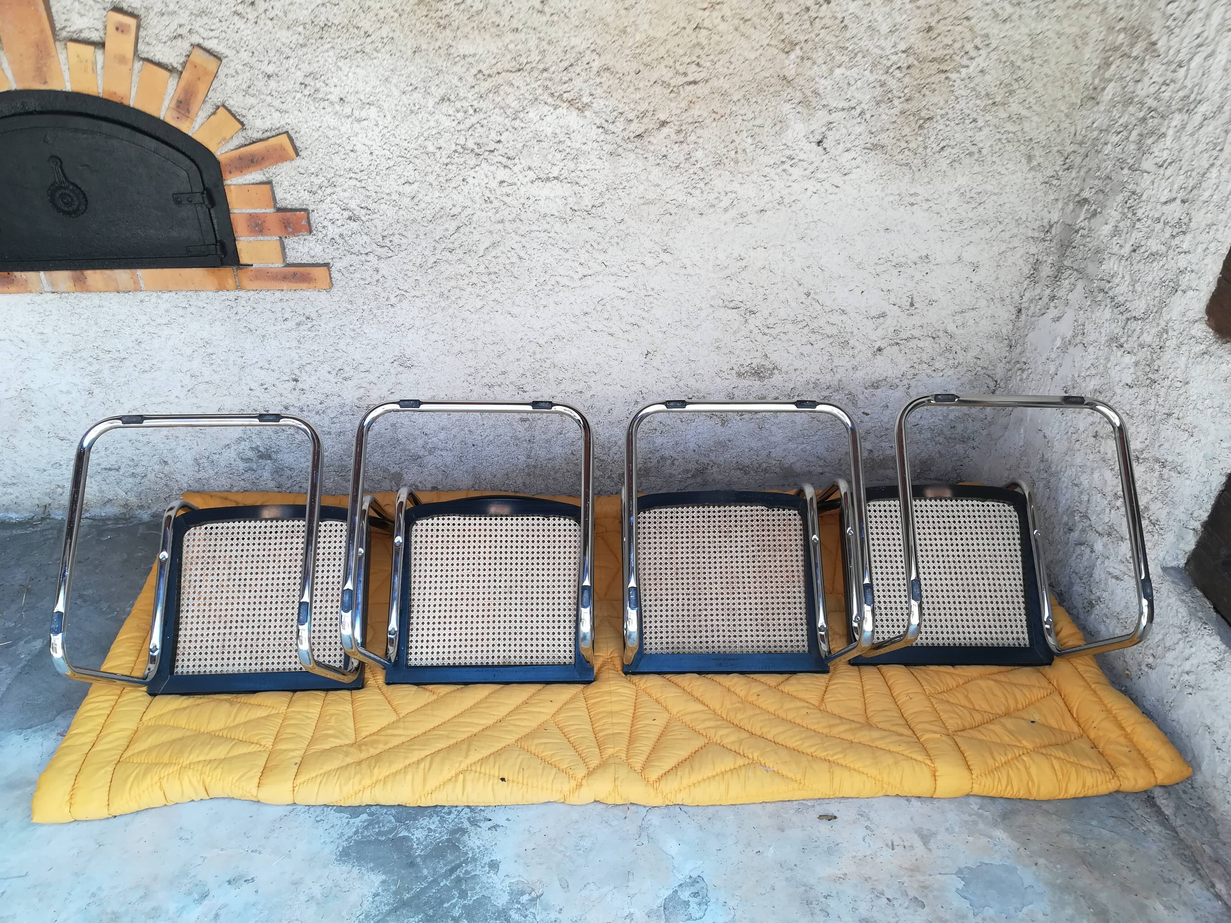 4 chairs b32 cesca by Marcel Breuer