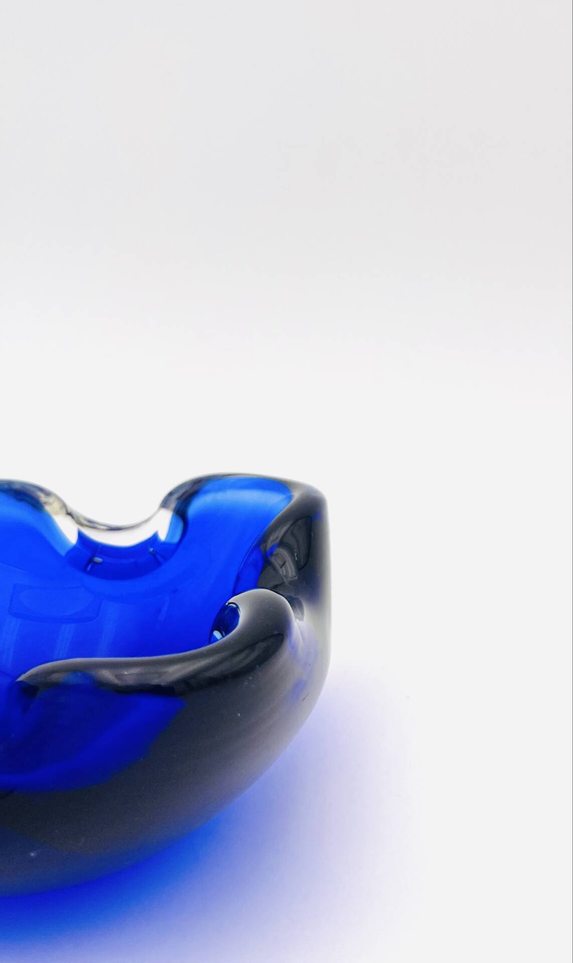 Murano Sommerso Cobalt Blue Dish - 1960