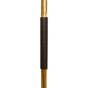 Mid-Century brass floor lamp with fiberglass shade, 1950 s, Germany