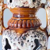 Lamp ceramic fat lava double lighting 70s