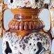 Lamp ceramic fat lava double lighting 70s