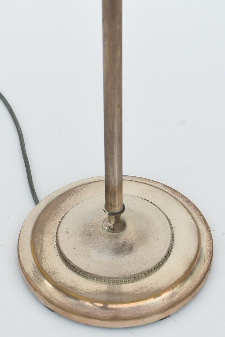 Silver metal lamppost