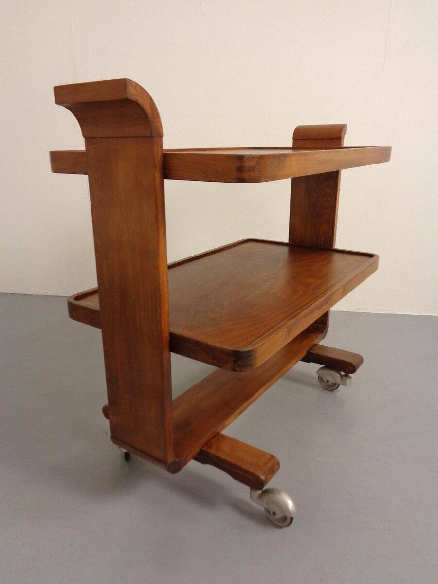 Art Deco Rollable Serving Cart, 1930s