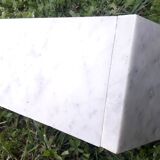 Old fireplace XIX° white marble