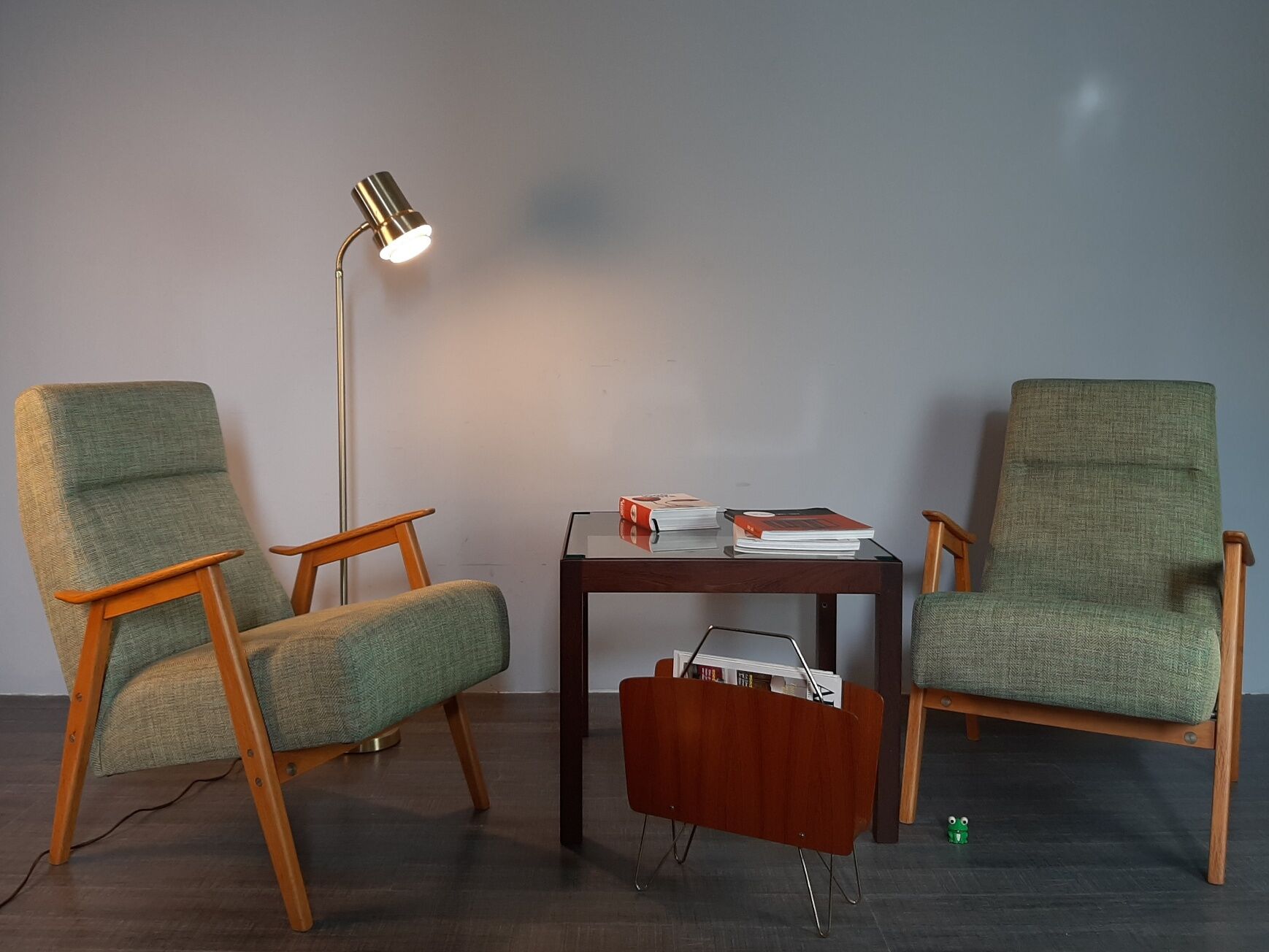 Pair of Interier Praha chairs, Czechoslovakian vintage 1960s