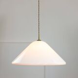Elpis Pendant by Luigi Massoni for Guzzini in Plexiglass & Brass, 1970s