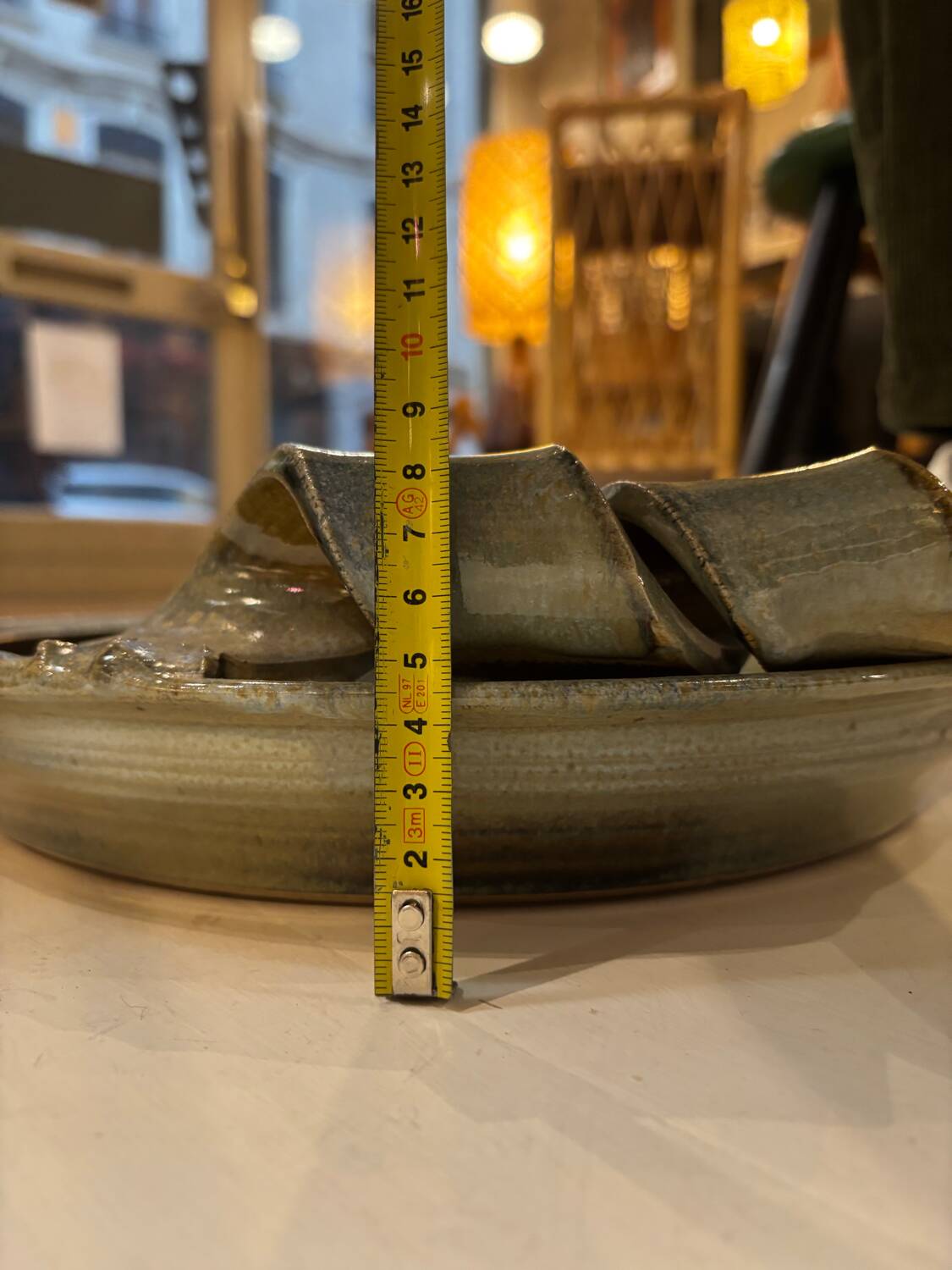 Ceramic large decorative plate