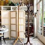 Parrot coat rack with 6 hooks in bent beech