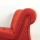 Space Age Modular Curved Sofa In Original Red Fabric, Tatra 1970s