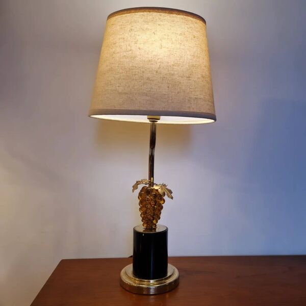 Lampe ''Raisin Ambre'' années 80's