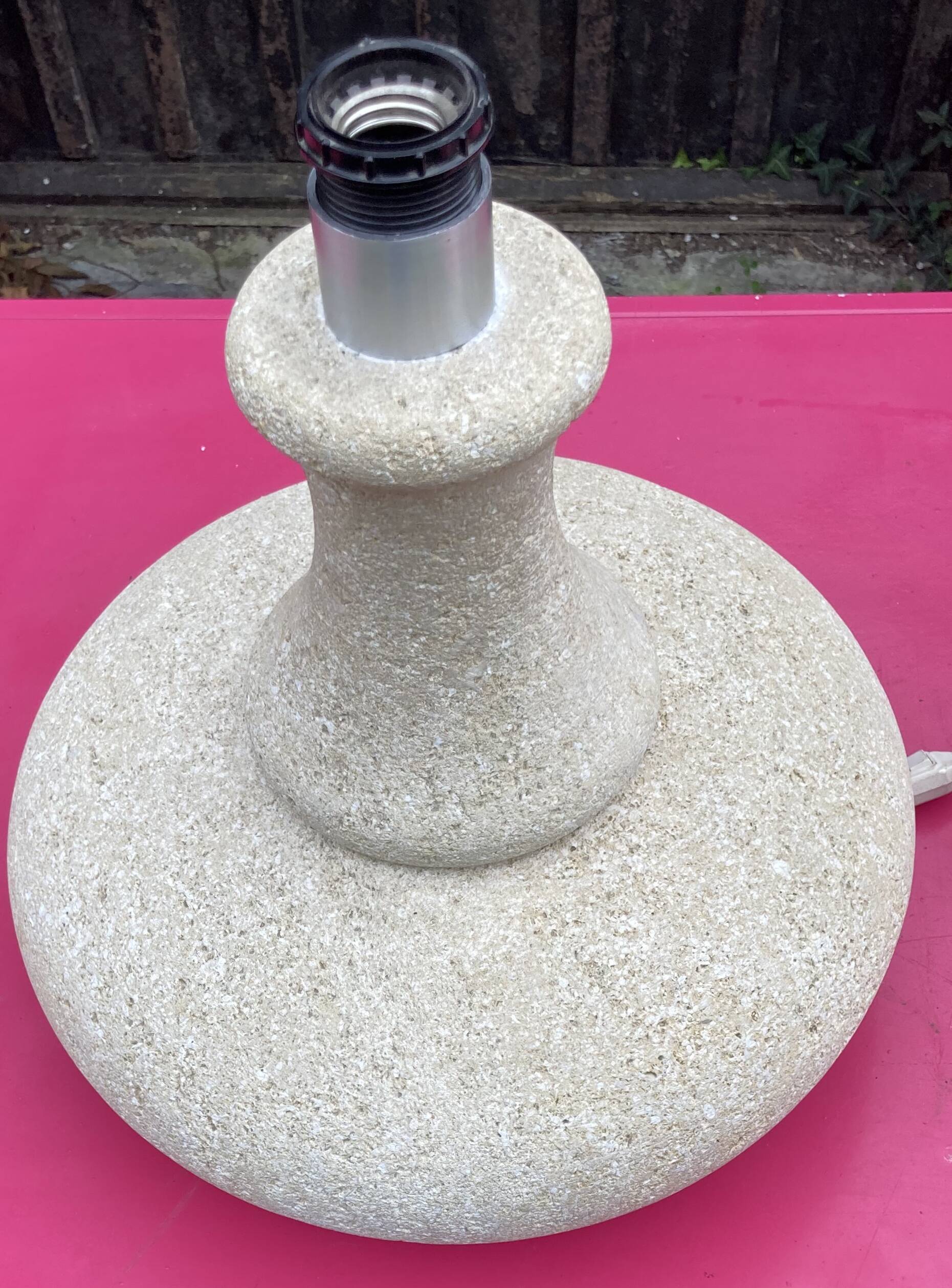 Stone lamp, dlg by albert tormos, arsène galisson, size xxl, approximately 20 kg