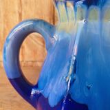 Pichet en grés flammé bleu Art Deco