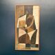 Original Swedish Oil on Canvas – "Abstrakt Komposition" by Hans Fritzdorf (1927–1990) – Vintage and Framed – 71 × 38 cm (28" × 15")