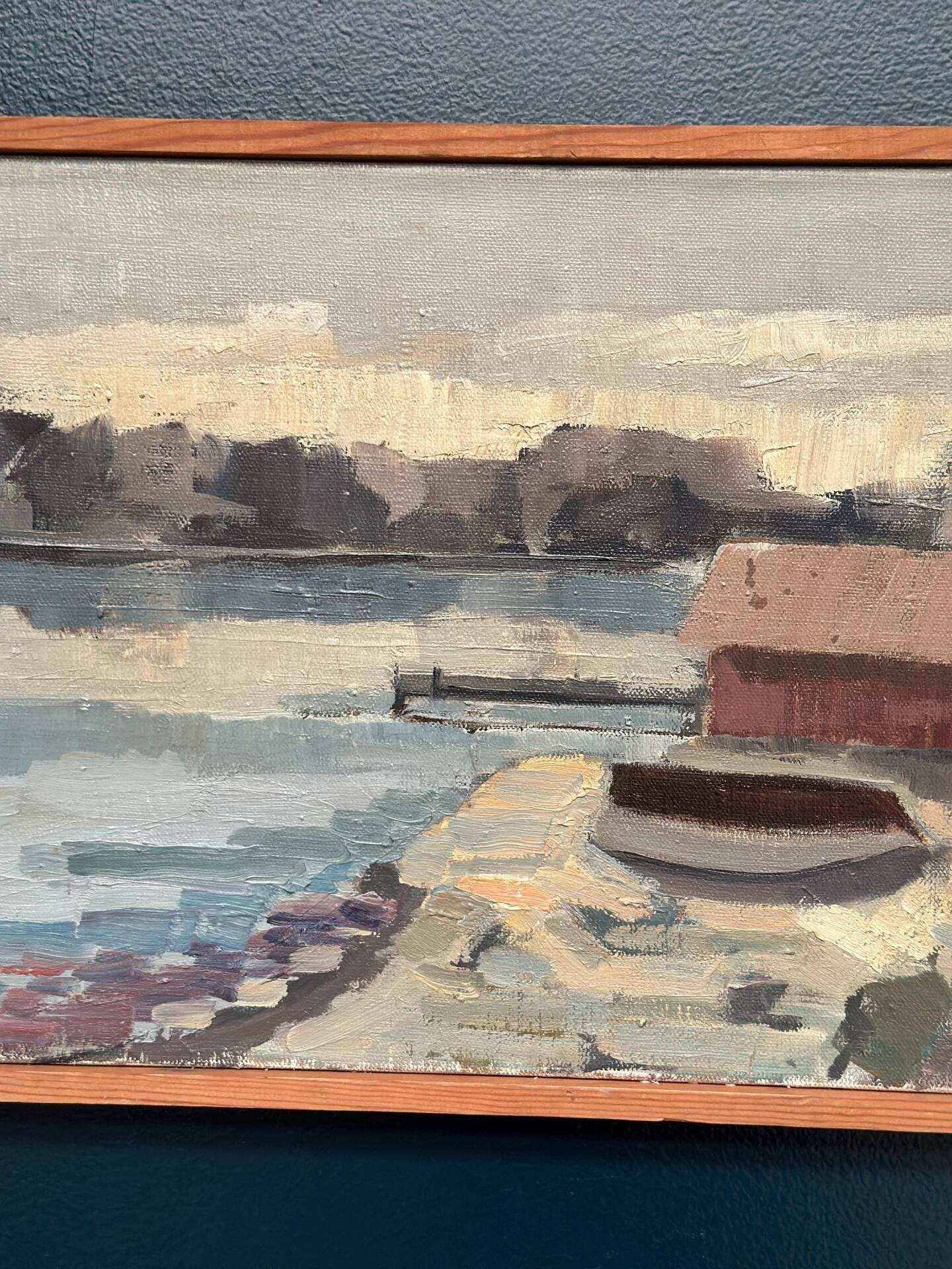 Original Swedish Oil On Canvas – “Seascape” By Gustaf Olsson – Signed – Vintage & Framed – 50 × 30 Cm (19.7" × 11.8")