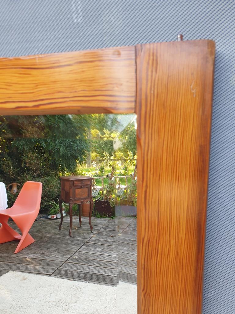 Beveled Ice Pine Door Mirror 64X120