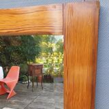 Beveled Ice Pine Door Mirror 64X120