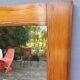 Beveled Ice Pine Door Mirror 64X120