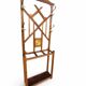 pair of garden chairs in bamboo and woven rattan 1950