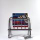 Chrome tubular steel magazine holder, Le Zack 1980
