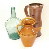 Old stoneware pitcher